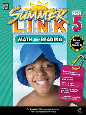 cover image of Math Plus Reading Workbook: Summer Before Grade 5